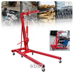 0.5-2 TON 4400lb Heavy Duty Engine Motor Hoist Cherry Picker Shop Crane Lift