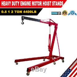 0.5-2 TON 4400lb Heavy Duty Engine Motor Hoist Cherry Picker Shop Crane Lift US