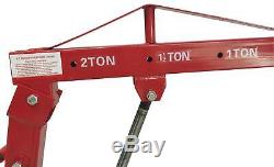 0.5-2 TON Red 4400lb Heavy Duty Engine Motor Hoist Cherry Picker Shop Crane Lift