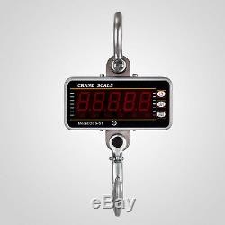 1000KG 1Ton 2000 LBS Digital Crane Scale Heavy Duty Hanging Scale OCS-S In USA