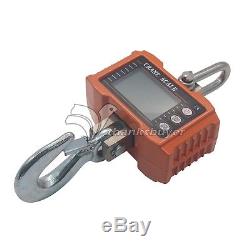 1000KG 1Ton 2000 LBS Digital Crane Scale Heavy Duty Hanging Scale with LCD Display