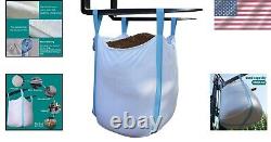 10 Pack Heavy-Duty FIBC Bulk Bags 1.5 Ton, 3300lbs Capacity, 35 x 35 x 43