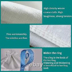10 Pack Heavy-Duty FIBC Bulk Bags 1.5 Ton, 3300lbs Capacity, 35 x 35 x 43