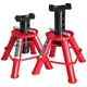 10 Ton Capacity Low Profile Heavy Duty Adjustable Height Jack Stand(2 Pack)