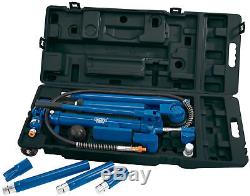 10 Ton Hydraulic Heavy Duty Power Auto Frame Car Van Jack Body Porta Repair Kit