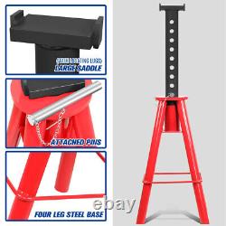 10 Ton Pin-Type Heavy Duty Steel Jack Stands 20,000 lbs Capacity Max 47.5 Lift