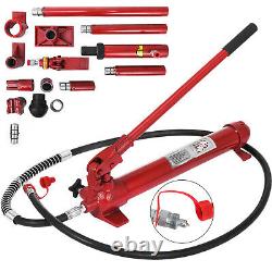 10 Ton Porta Power Hydraulic Jack Auto Body Frame Repair Kit Lift Ram