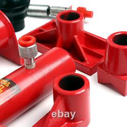 10 Ton Porta Power Hydraulic Jack Auto Body Frame Repair Kit Lift Ram Heavy Duty