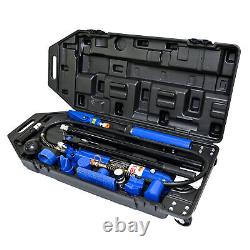 10 Ton Portable Hydraulic Equipment Set Heavy Duty Components Tools