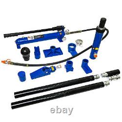 10 Ton Portable Hydraulic Equipment Set Heavy Duty Components Tools