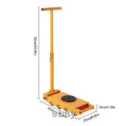12Ton Heavy Duty Machinery Mover Machine Dolly Skate Industrial Moving Equipment