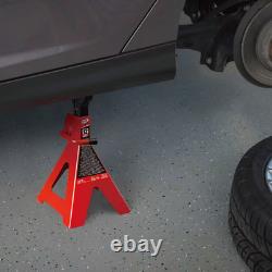 12 Ton Capacity Heavy Duty Jack Steel With Adjustable Stands Pair Support 2 Pack