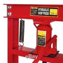 12 Ton H-Frame Hydraulic Floor Press Shop Press Garage Heavy Duty Machinery