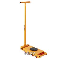 12 Ton Heavy Duty Machine Dolly Skate Machinery Roller Mover Cargo Trolley 360°