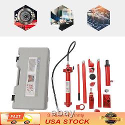 12 Ton Heavy Duty Porta Power Hydraulic Jack Auto Body Frame Repair Kit Lift Ram