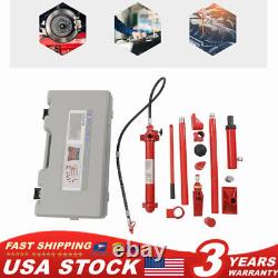 12 Ton Heavy Duty Porta Power Hydraulic Jack Auto Body Frame Repair Kit Lift Ram