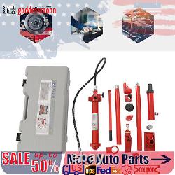 12 Ton Heavy Duty Porta Power Hydraulic Jack Auto Body Frame Repair Kit Lift Ram