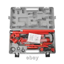 12 Ton Heavy Duty Porta Power Hydraulic Jack Auto Body Frame Repair Kit Lift Ram