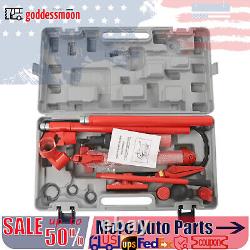 12 Ton Heavy Duty Porta Power Hydraulic Jack Auto Body Frame Repair Kit Lift Ram