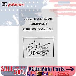 12 Ton Heavy Duty Porta Power Hydraulic Jack Auto Body Frame Repair Kit Lift Ram