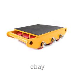 15 Ton Heavy Duty Machine Dolly Skate 360° Machinery Roller Mover Cargo Trolley