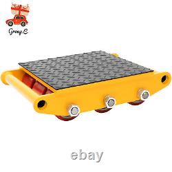 15 Ton Heavy Duty Machine Dolly Skate Machinery Roller Mover Cargo Trolley