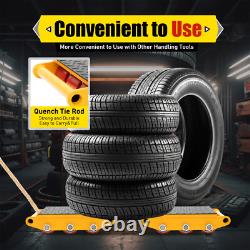 15 Ton Heavy Duty Machine Dolly Skate Machinery Roller Mover Cargo Trolley