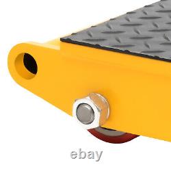 15 Ton Heavy Duty Machine Dolly Skate Machinery Roller Mover Cargo Trolley