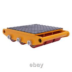 15 Ton Heavy Duty Machine Dolly Skate Machinery Roller Mover Cargo Trolley Cart