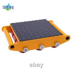 15 Ton Heavy Duty Machine Dolly Skate Machinery Roller Mover Cargo Trolley NEW