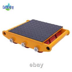 15 Ton Heavy Duty Machine Dolly Skate Machinery Roller Mover Cargo Trolley NEW