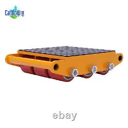 15 Ton Heavy Duty Machine Dolly Skate Machinery Roller Mover Cargo Trolley NEW