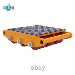 15 Ton Heavy Duty Machine Dolly Skate Machinery Roller Mover Cargo Trolley NEW