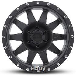 16 16x8 Method Black Wheels Rims The Standard Mr301 8x165.1 8x6.5 8 Lugs Fuel