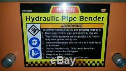 16 Ton Heavy Duty Hydraulic Pipe Bender Chicago Machinery 33536 6 Dies