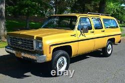 1975 Chevrolet Suburban K20 4X4 HD 3/4 TON UNRESTORED SURVIVOR SENIOR OWNER GMC