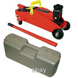 1.5 Ton Tonne Floor Car Trolley Jack CE Heavy Duty Small Van Car MPV Inc Case