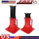 1 Pair 12 Ton (26,400 Lb)capacity Heavy Duty Pin Type Professional Car Jack Red
