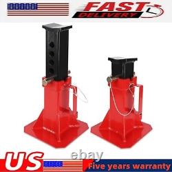 1 Pair 12 Ton (26,400 Lb)Capacity Heavy Duty Pin Type Professional Car Jack Red