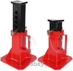 1 Pair 12 Ton (26,400 Lb)Capacity Heavy Duty Pin Type Professional Car Jack Red