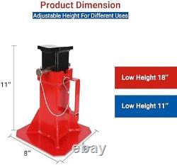 1 Pair 12 Ton (26,400 Lb)Capacity Heavy Duty Pin Type Professional Car Jack Red