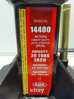 1 Pair AME International 22 Ton Heavy Duty Jack Stands 14400