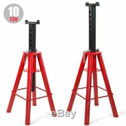 1 Pair Heavy Duty Jack Truck Semi Stands High Lift 10 Ton Pin 18.5 To 30 Lift