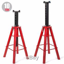 1 Pair Heavy Duty Jack Truck Semi Stands High Lift 10 Ton Pin 28 To 47 Lift New
