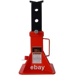 1 Pair Heavy Duty Pin Type Professional Car Jack Stand with Lock 22 Ton Capacity