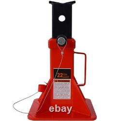 1 Pair Heavy Duty Pin Type Professional Car Jack Stand with Lock 22 Ton Capacity
