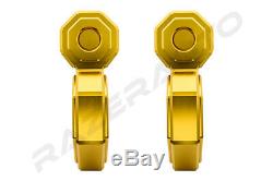 1 Set 3/4 Large Yellow 5.0 Ton Aluminum D-Ring Bow Anchor Shackle Heavy Duty