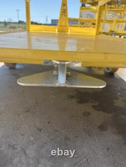 1 Ton Capacity Heavy Duty Industrial Rollaround Flat Deck Baggage Carts 360° USA