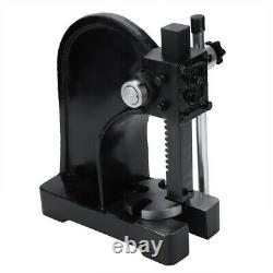 1 Ton Heavy Duty Arbor Press Cast Iron Frame Manual Forging Bearing Press Tool