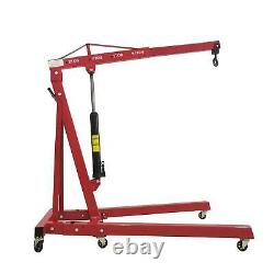 20212 TON 4400lb. Heavy Duty Engine Motor Hoist Cherry Picker Shop Crane Lift